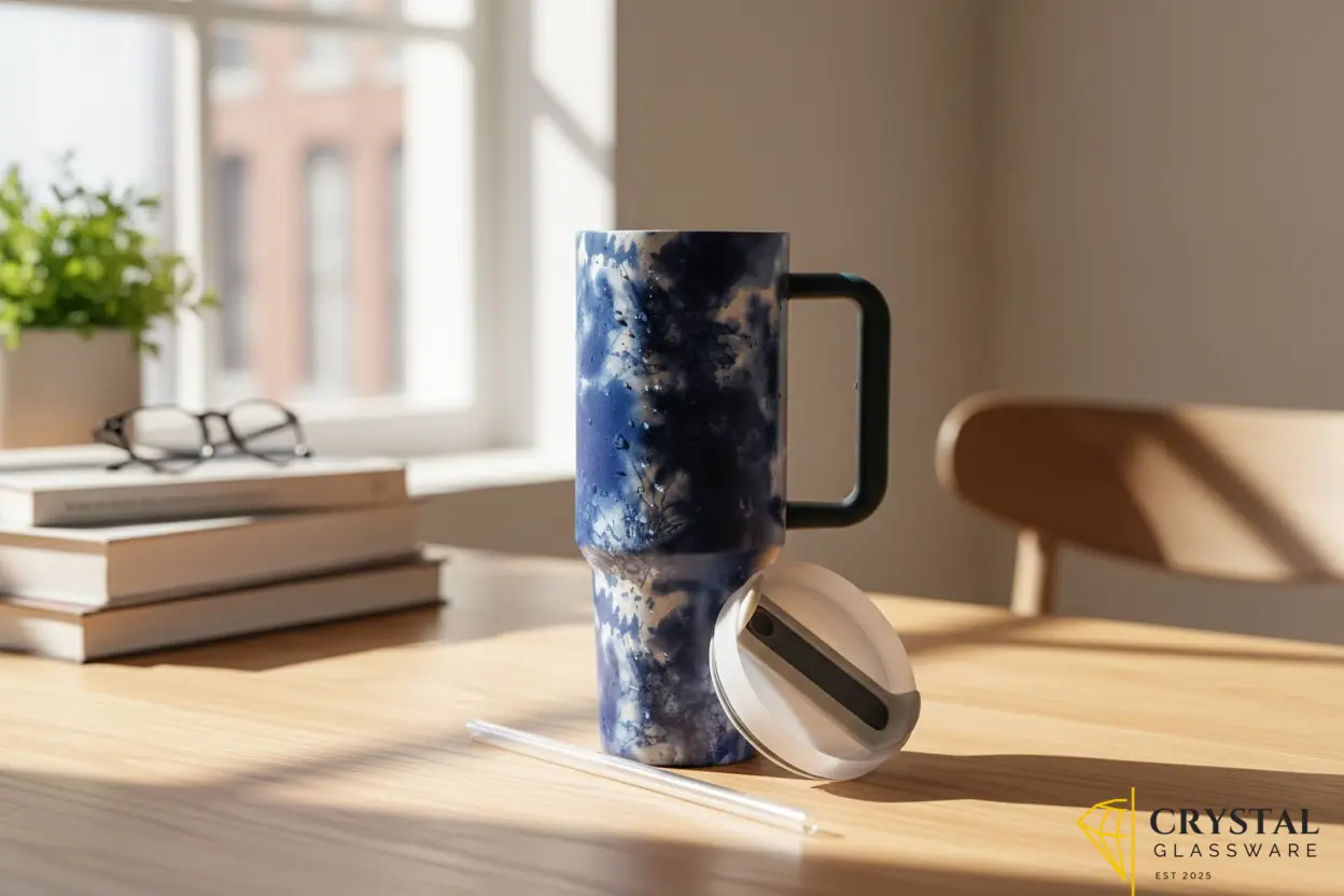 Stanley Tumblers Steel Tumblers Hot and cold Tumbler Mug With Straw Travelling Mug